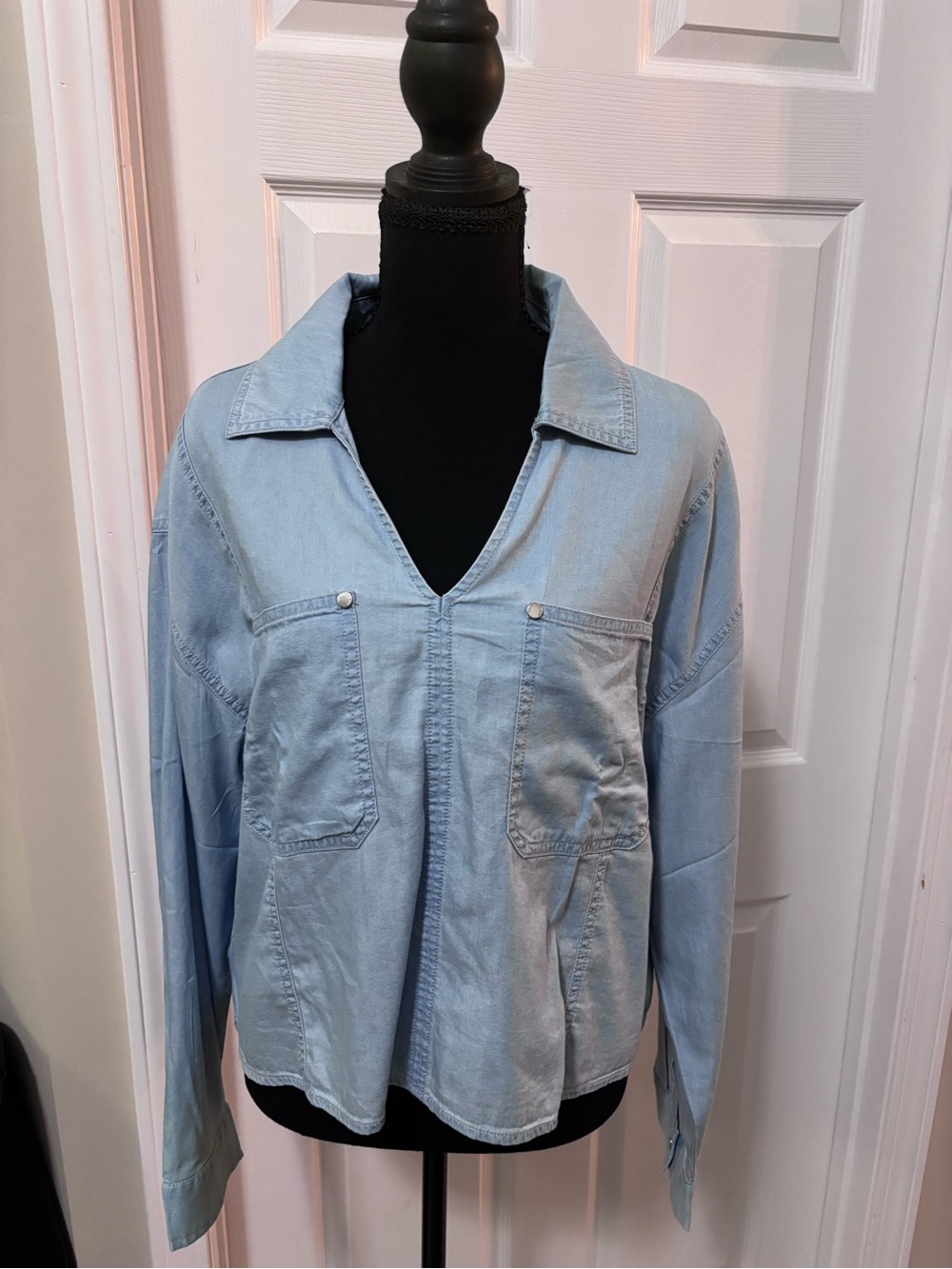 Michael Kors Light Blue Denim Shirt